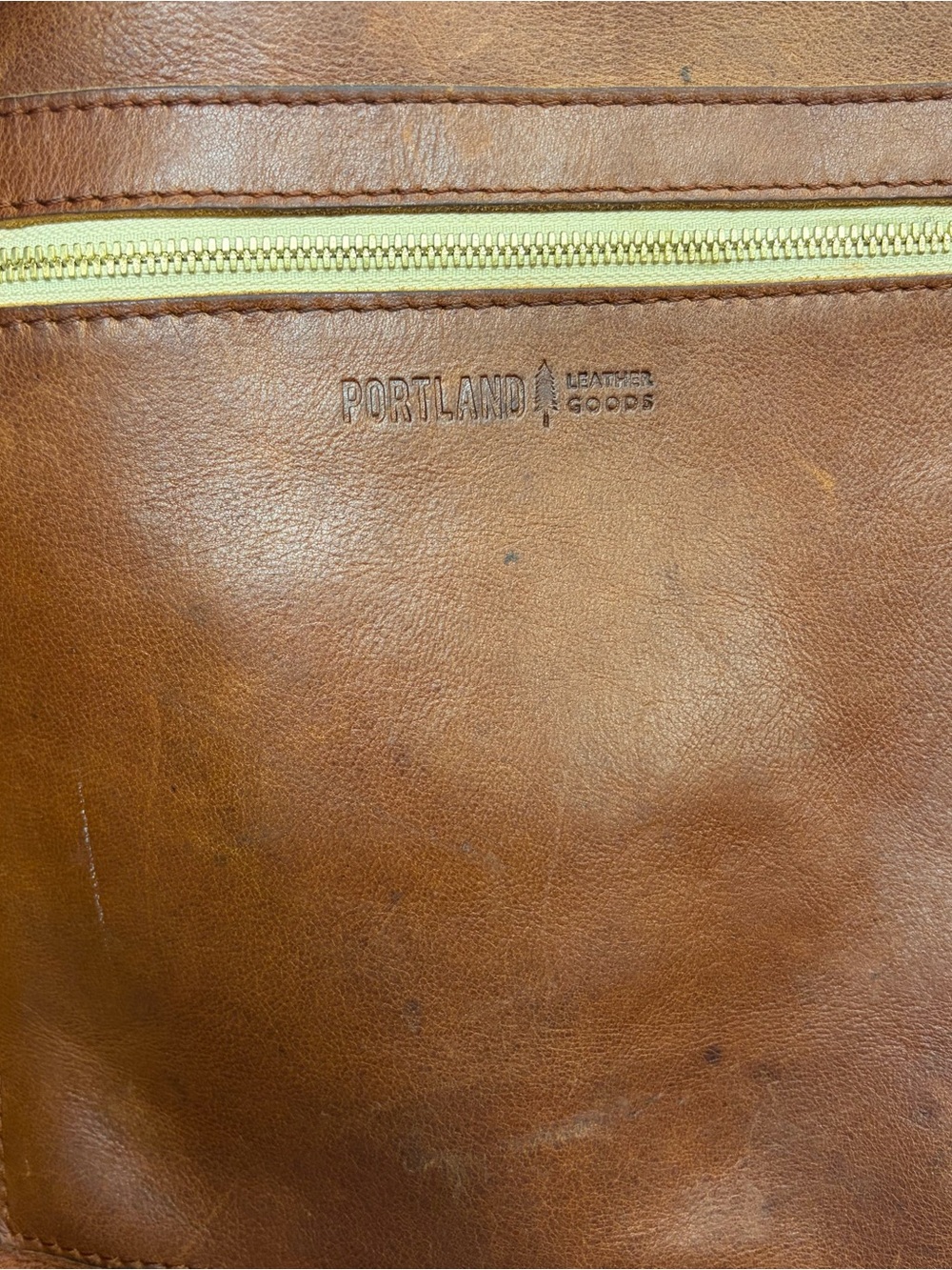 Portland Leather Company Brown Leather Backpack - Picture 7 of 10